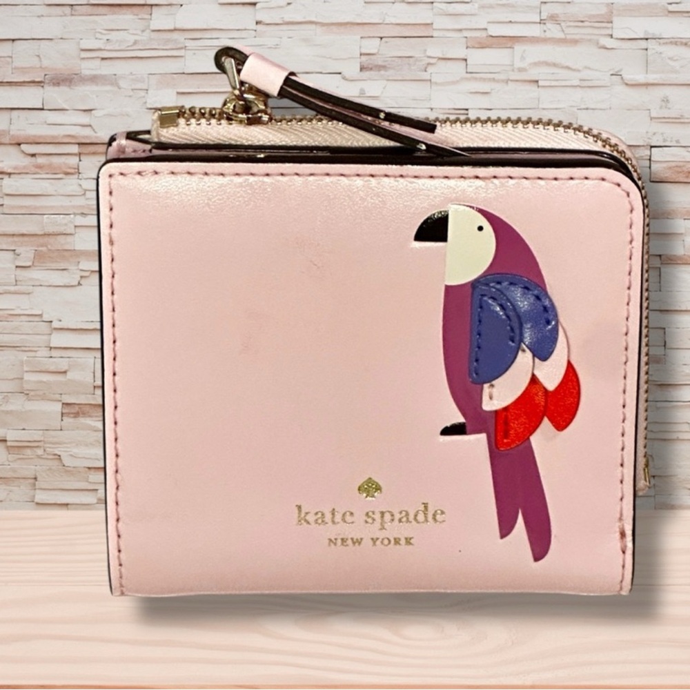 Kate Spade Flock Party L-Zip Bifold Wallet